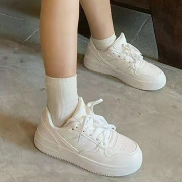 Giày Thể Thao Đế Dày Màu Trắng Thiết Kế Mới Đơn Giản Thời Trang Dành Cho Nữ