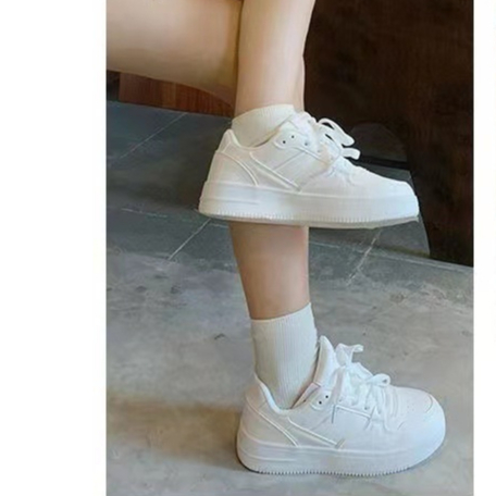 Giày Thể Thao Đế Dày Màu Trắng Thiết Kế Mới Đơn Giản Thời Trang Dành Cho Nữ