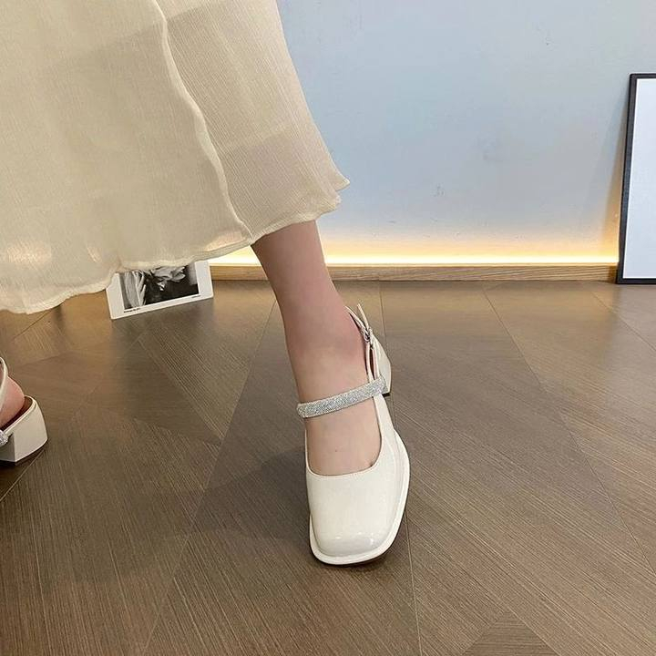 Xăng đan Cao Gót Đế Dày Thời Trang Thanh Lịch Cho Nữ