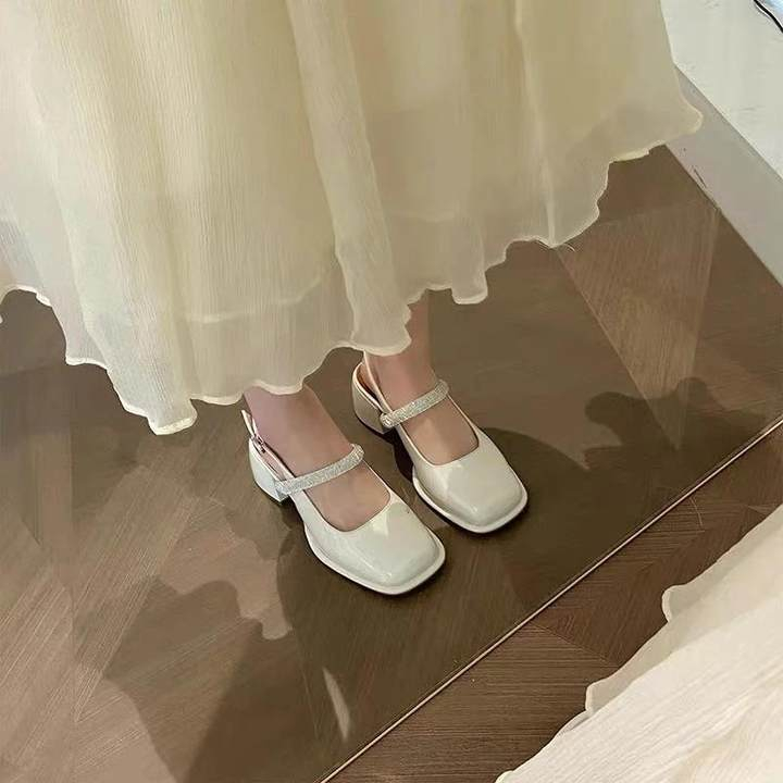 Xăng đan Cao Gót Đế Dày Thời Trang Thanh Lịch Cho Nữ