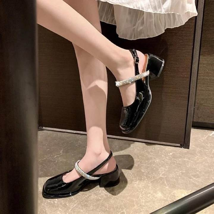 Xăng đan Cao Gót Đế Dày Thời Trang Thanh Lịch Cho Nữ