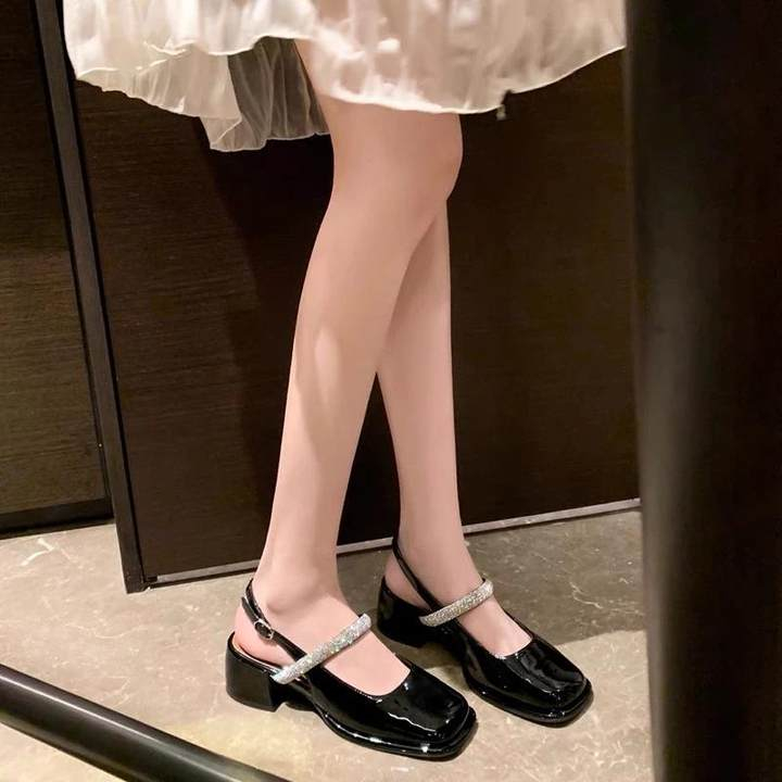 Xăng đan Cao Gót Đế Dày Thời Trang Thanh Lịch Cho Nữ