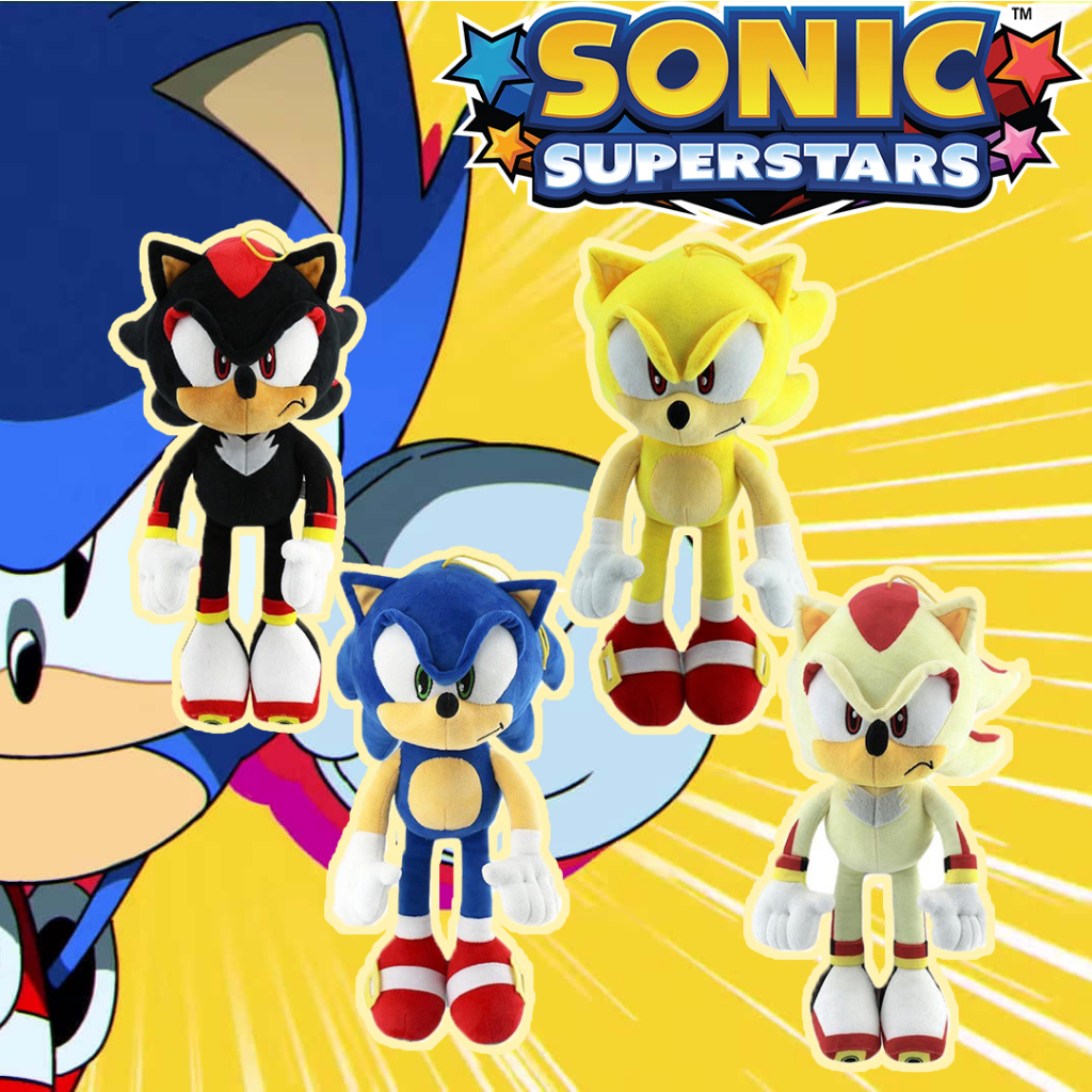 Super sonic Hoạt Hình Búp Bê Nhồi Bông 30cm Mềm Mại Trang Trí Nhà Cửa
