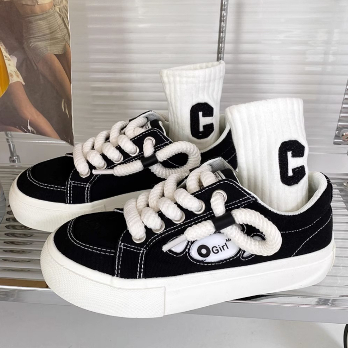C＆S  Giày thể thao giày nữ giày bánh mì nữ đế cao 2023 Siêu Mềm Xinh Xắn B95F1OE 36Z230905