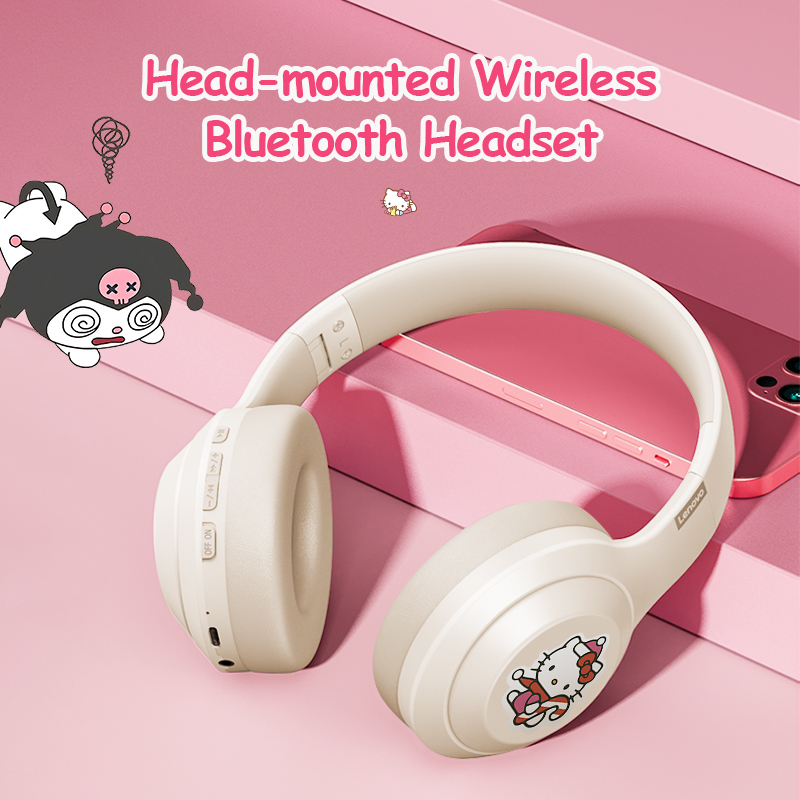 Tai nghe Bluetooth Lenovo TH10 Dễ thương Sticker hd chất lượng âm thanh Bluetooth 5.0