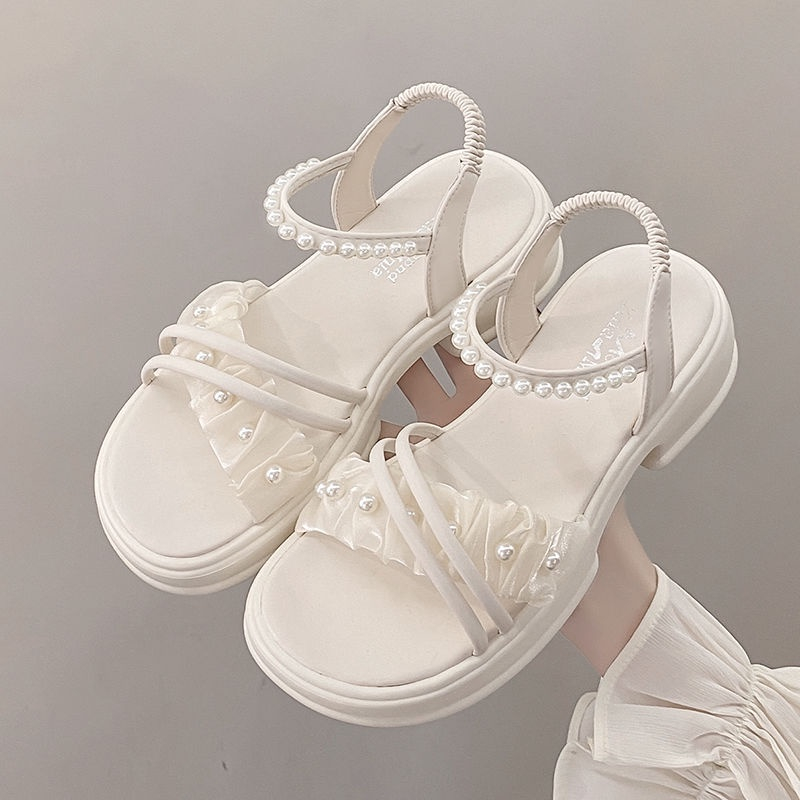 Giày Sundar dày dây dày Phong cách thời trang Roman dành cho phái đẹp 2023 kiểu dép mới