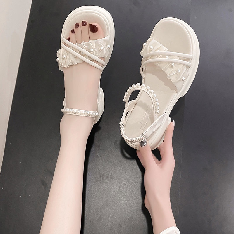 Giày Sundar dày dây dày Phong cách thời trang Roman dành cho phái đẹp 2023 kiểu dép mới