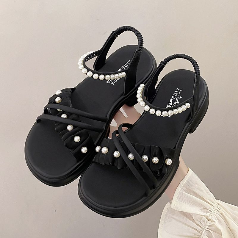 Giày Sundar dày dây dày Phong cách thời trang Roman dành cho phái đẹp 2023 kiểu dép mới