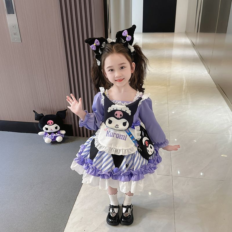 Kuromi Đầm Công Chúa Phong Cách lolita Xinh Xắn Cho Bé Gái