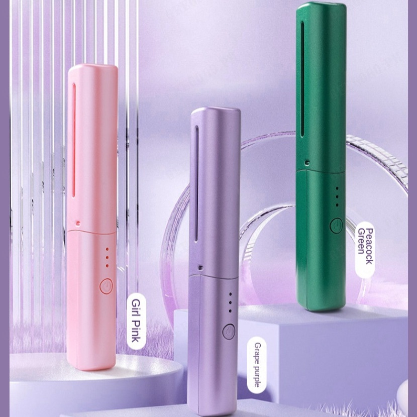 Lược Điện Chải Thẳng / Xoăn Tóc mini Không Dây Thông Minh Đa Năng