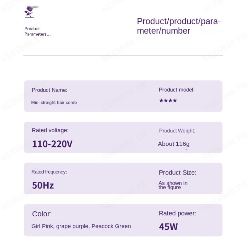 Lược Điện Chải Thẳng / Xoăn Tóc mini Không Dây Thông Minh Đa Năng