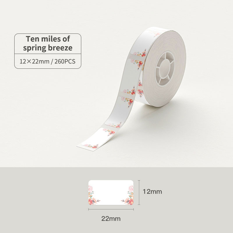 NIIMBOT D11/D110/D101 Giấy dán nhãn hoa cỏ hình nhiệt, Phù hợp cho nhãn sống tại nhà.