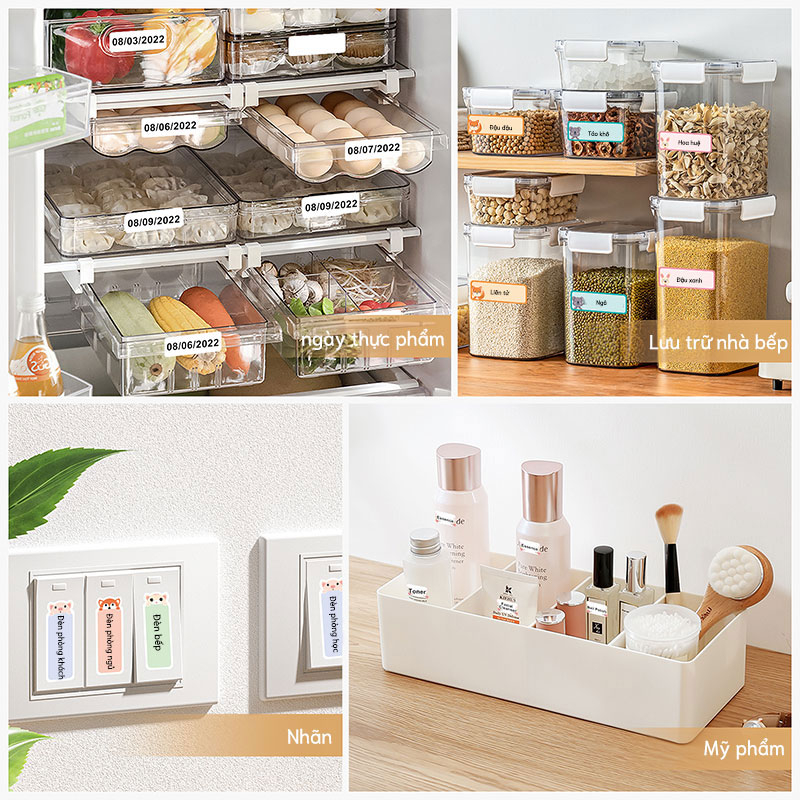 NIIMBOT D11/D110/D101 Giấy dán nhãn hoa cỏ hình nhiệt, Phù hợp cho nhãn sống tại nhà.