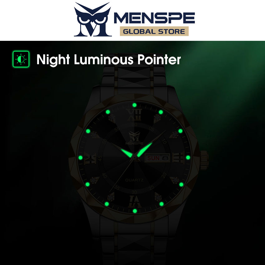 Đồng Hồ Nam Dây Thép Chống Thấm Nước 30M In Họa Tiết Jam Lelaki