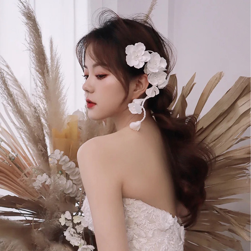 SevenMiss Băng đô cài tóc đính đá và tua rua sành điệu cho nữ