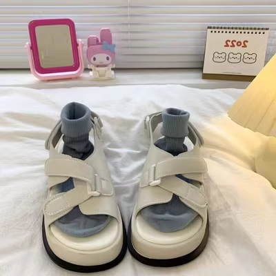 Giày sandal sandal nữ Giày Sandal Đế Mềm Quai Dán Thời Trang Mùa Hè 2023 Cho Nữ giày sandal giày đi học nữ