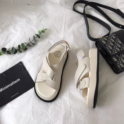 Giày sandal sandal nữ Giày Sandal Đế Mềm Quai Dán Thời Trang Mùa Hè 2023 Cho Nữ giày sandal giày đi học nữ