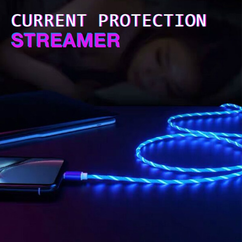 Cáp Sạc Nhanh type c Có Đèn led Phát Sáng Cho samsung