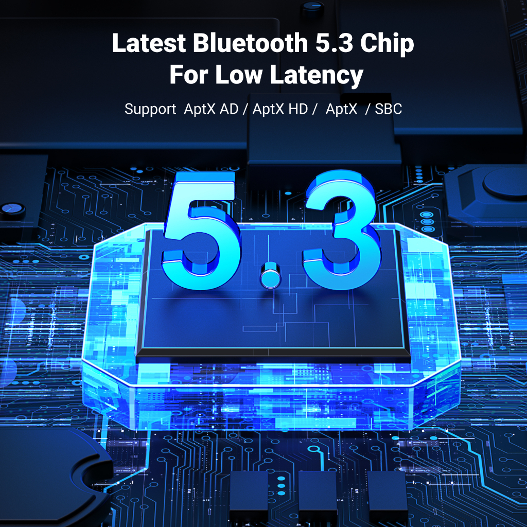 Ugreen Bộ Truyền Tín Hiệu Bluetooth 5.3 Kèm Micro 3.5mm Cho ps4 / ps5 / switch / pc