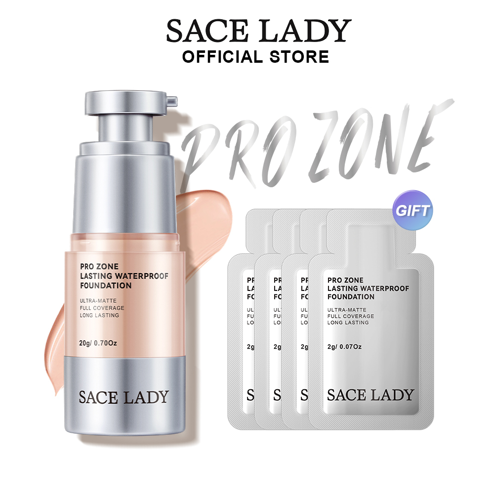 Sace lady Kem Nền Trang Điểm Chống Thấm Nước Lâu Trôi Trọng Lượng 20g