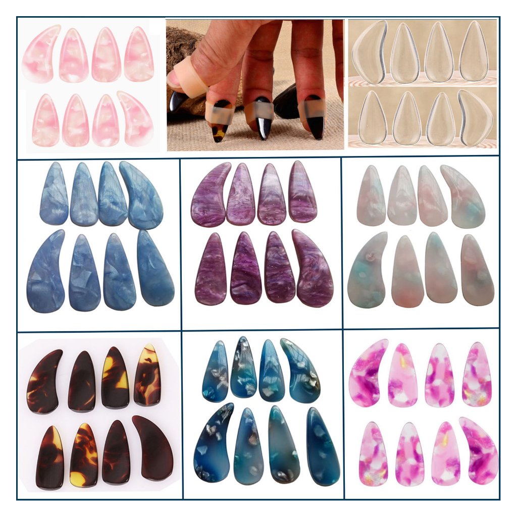 NiceOne Móng guzheng chuyên nghiệp dành cho người lớn và trẻ em, móng guzheng nhiều màu để chơi guzheng.