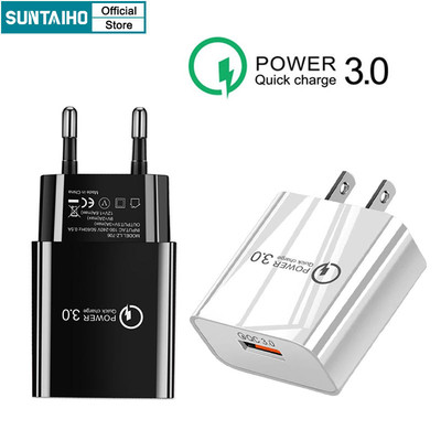 Suntaiho Củ sạc nhanh USB 3.0 A cho điện thoại Phone 14 13 12 11 Pro Max 6 6s XR Xs Max 7 8 Travel Wall Adaptor Android Fast Charger USB Cable 1M