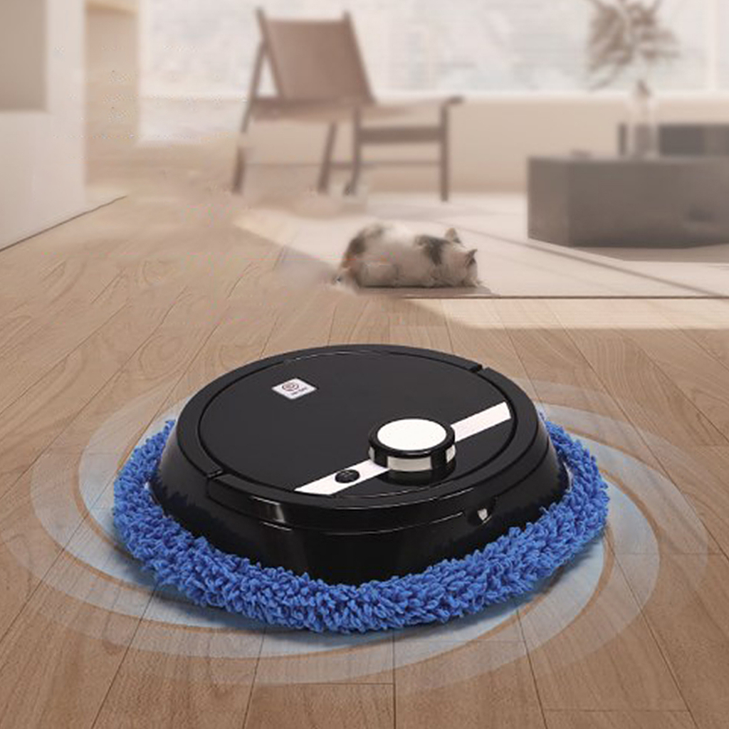 Robot lau nhà lau sàn thông minh tự động Hai chức năng lau khô và lau ướt Cho Phòng Khách Phòng Ngủ Phòng Tắm