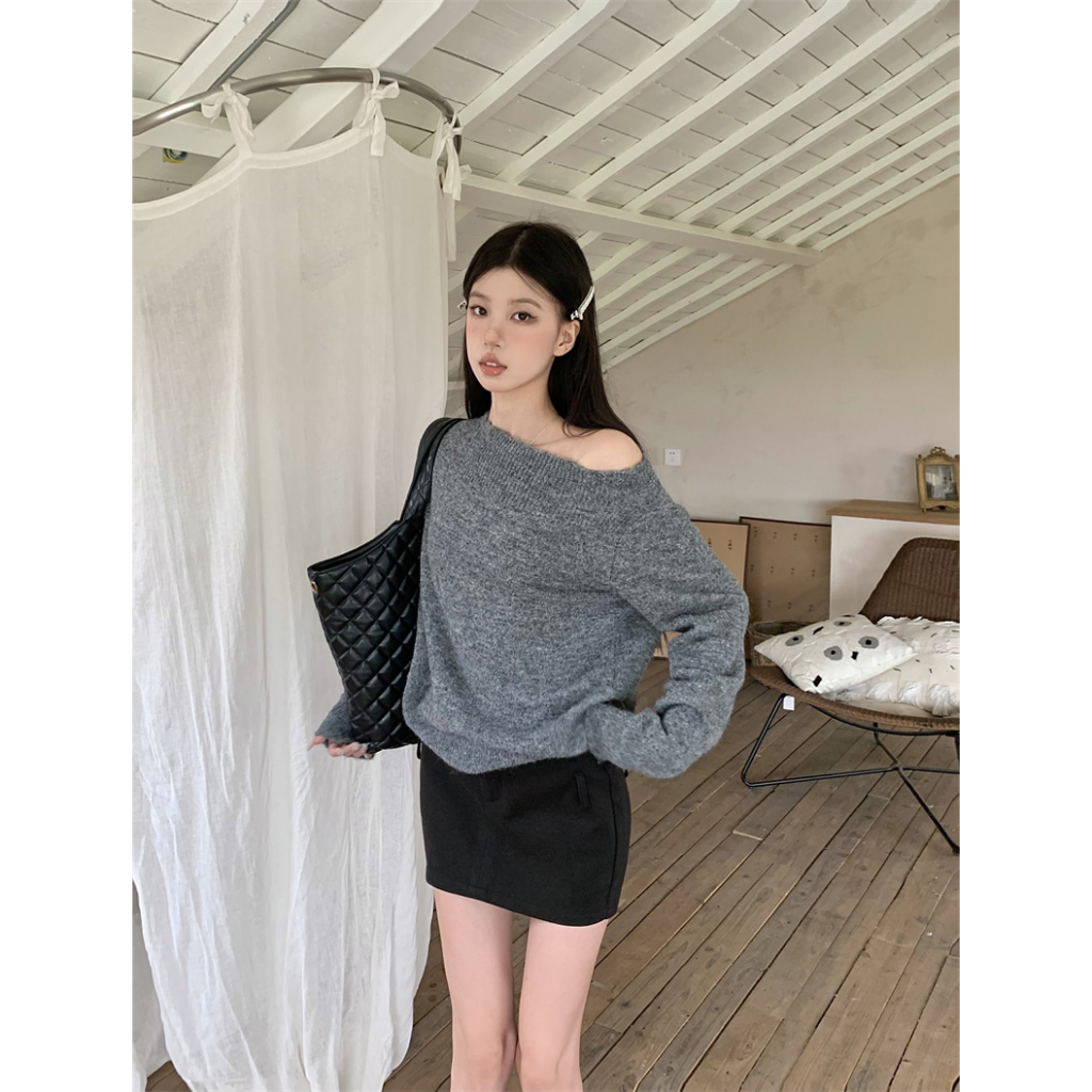 Áo sweater Tay Dài Dáng Rộng Mềm Mại Thời Trang Thu Đông 2023 Cho Nữ