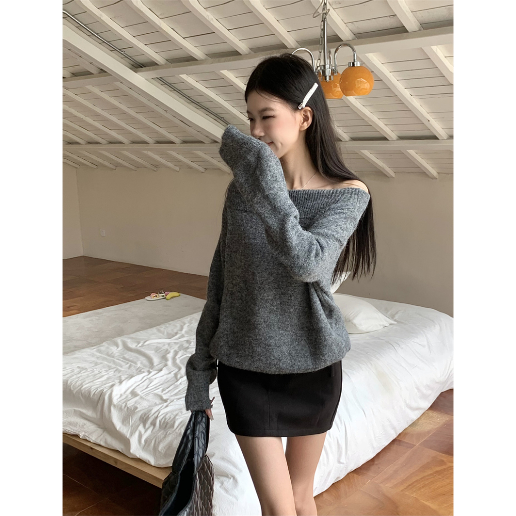 Áo sweater Tay Dài Dáng Rộng Mềm Mại Thời Trang Thu Đông 2023 Cho Nữ