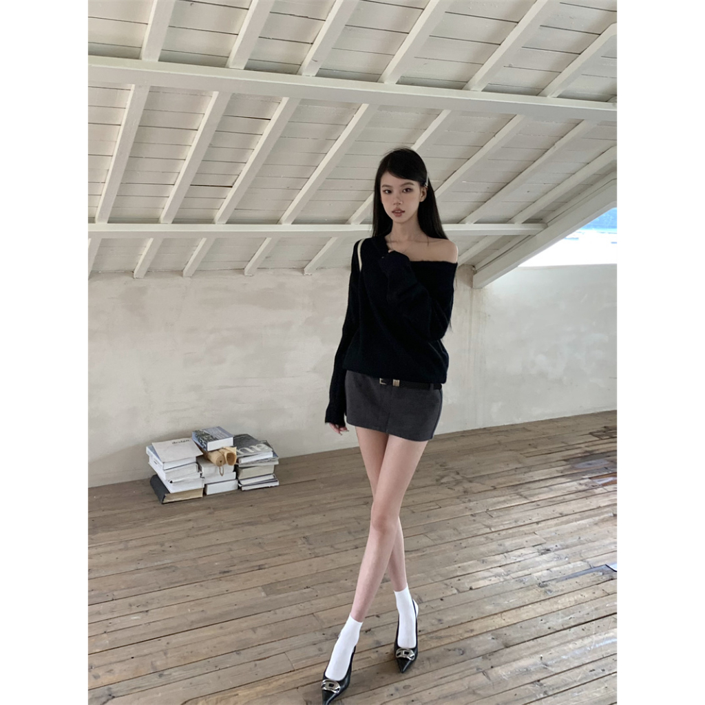 Áo sweater Tay Dài Dáng Rộng Mềm Mại Thời Trang Thu Đông 2023 Cho Nữ