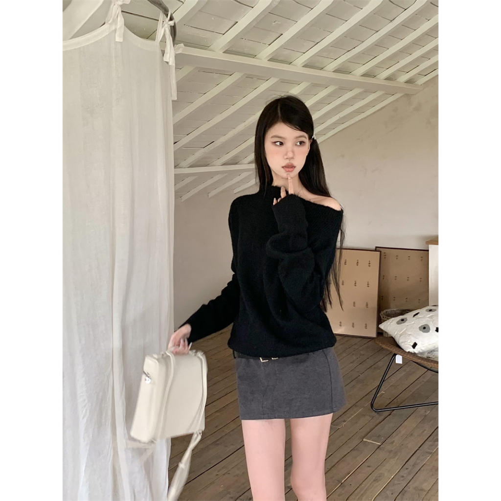 Áo sweater Tay Dài Dáng Rộng Mềm Mại Thời Trang Thu Đông 2023 Cho Nữ