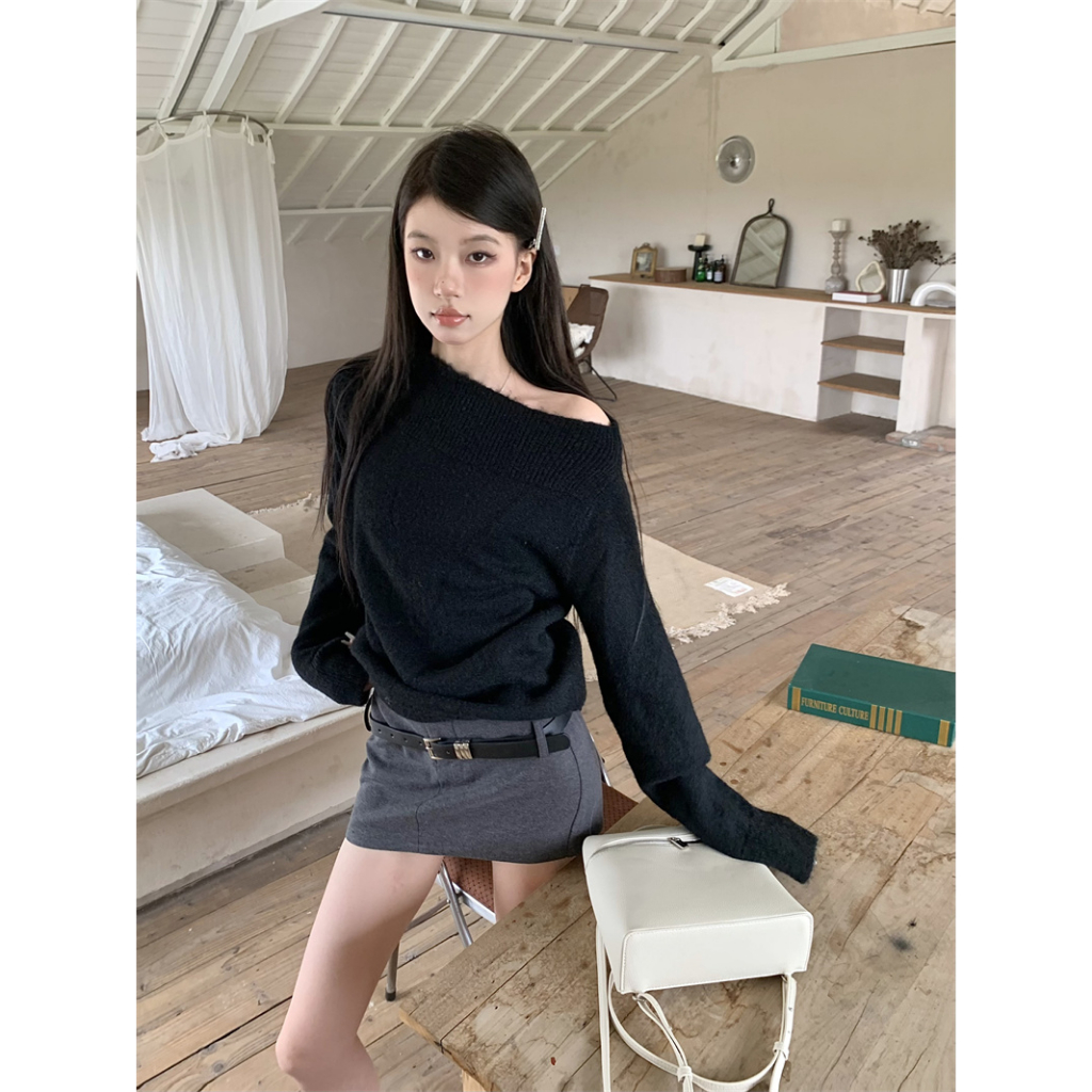 Áo sweater Tay Dài Dáng Rộng Mềm Mại Thời Trang Thu Đông 2023 Cho Nữ