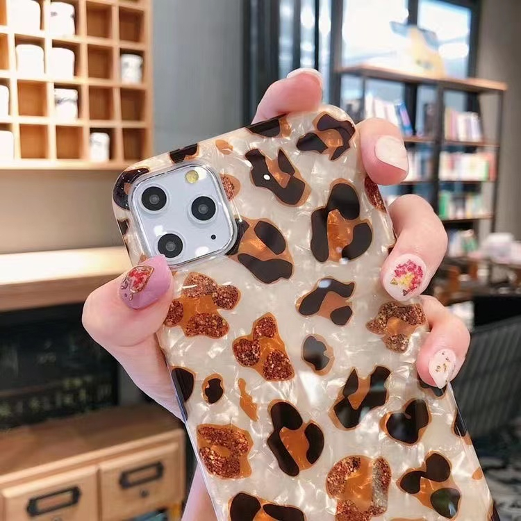 Dễ Thương Ốp Điện Thoại Họa Tiết Da Báo Cho iphone 15 7 8 plus x xs max xr 11 13 13promax 14 promax 12 promax 11 13 14 15 15promax