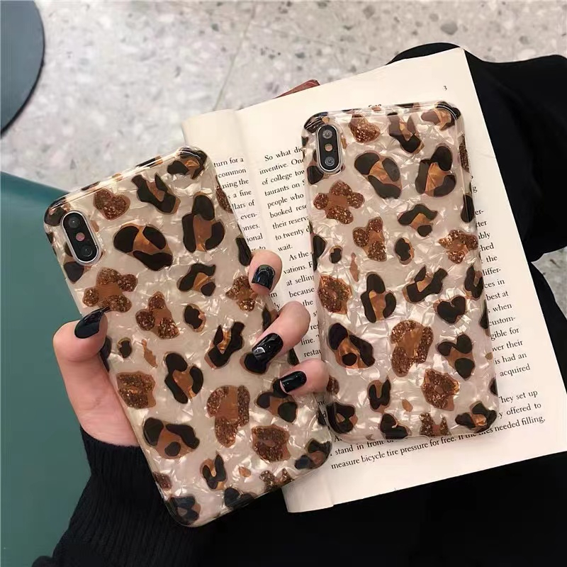 Dễ Thương Ốp Điện Thoại Họa Tiết Da Báo Cho iphone 15 7 8 plus x xs max xr 11 13 13promax 14 promax 12 promax 11 13 14 15 15promax