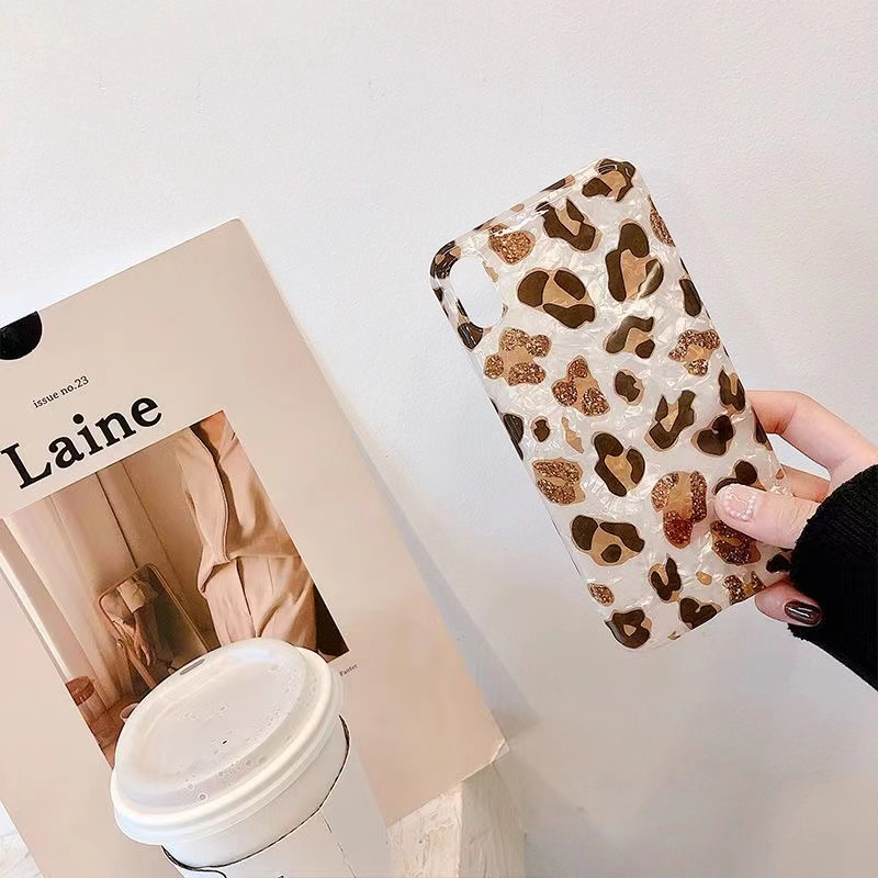 Dễ Thương Ốp Điện Thoại Họa Tiết Da Báo Cho iphone 15 7 8 plus x xs max xr 11 13 13promax 14 promax 12 promax 11 13 14 15 15promax