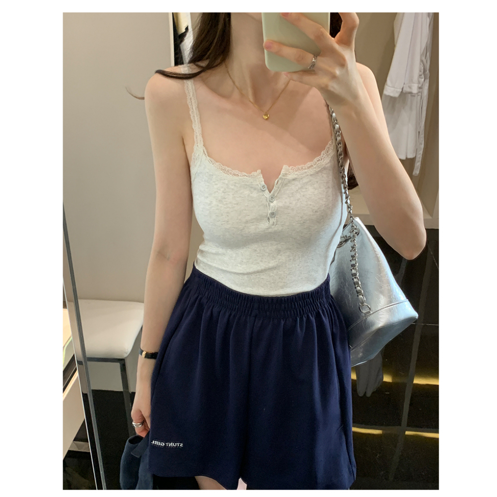 64288 Ren Skinny Áo Yếm Phụ Nữ Ngắn Hàng Đầu