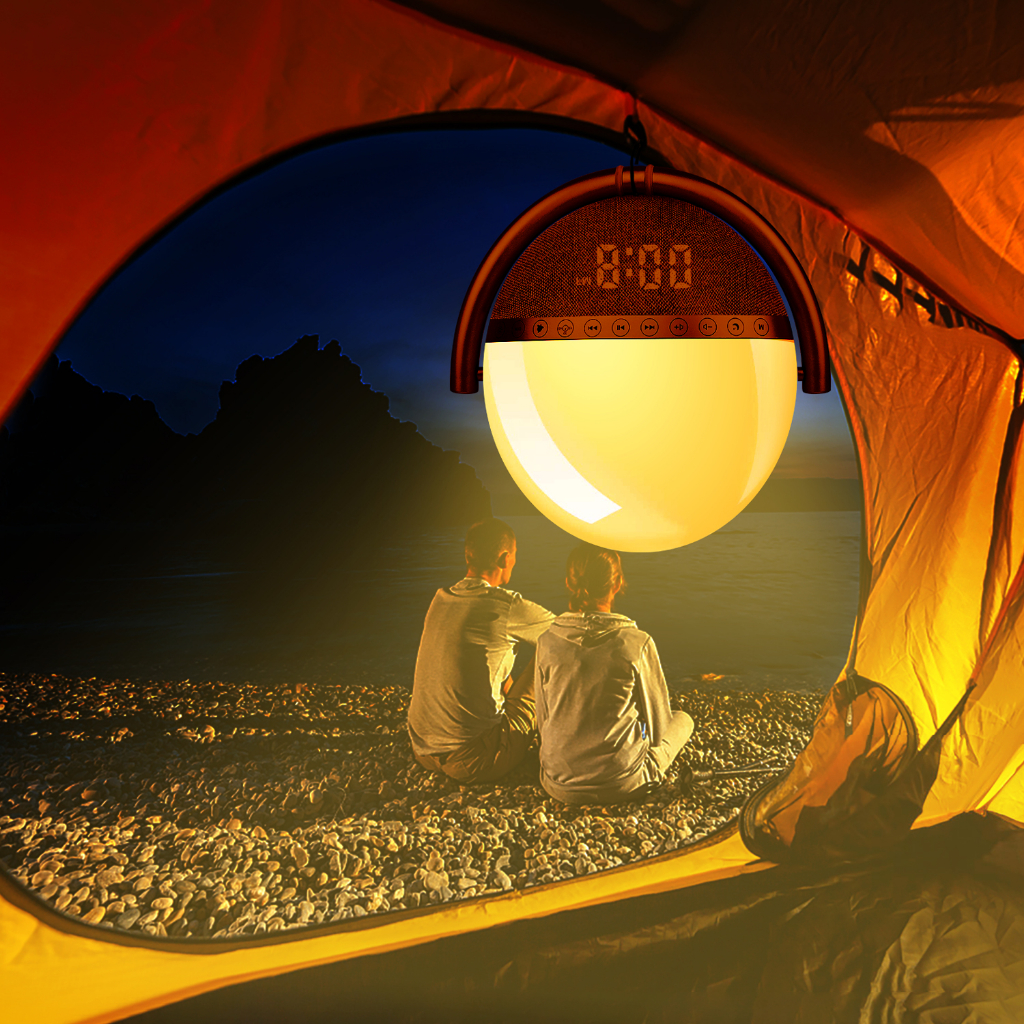 LEMEGA Loa nghe nhạc bluetooth,Không dây kết nối mini loa cầm tay đèn led