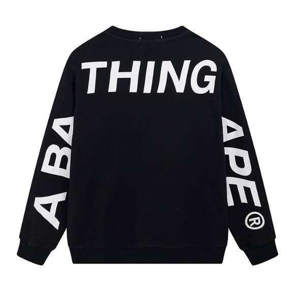 BAPE Áo len cotton nguyên chât cổ tròn thường dành cho nam và nữ