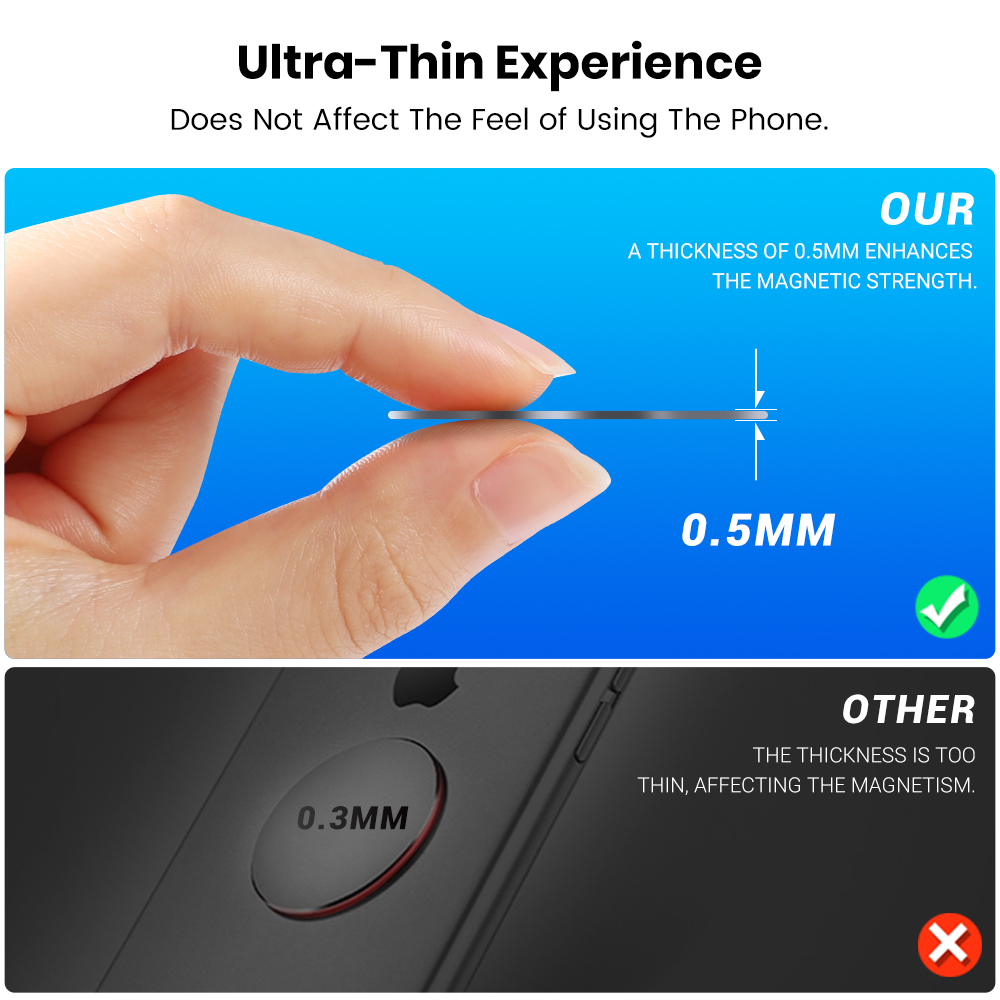 Topk Set 4 Giá Đỡ Điện Thoại Hít Nam Châm Bằng Kim Loại Dài 3m Tiện Dụng Cho Xe Hơi