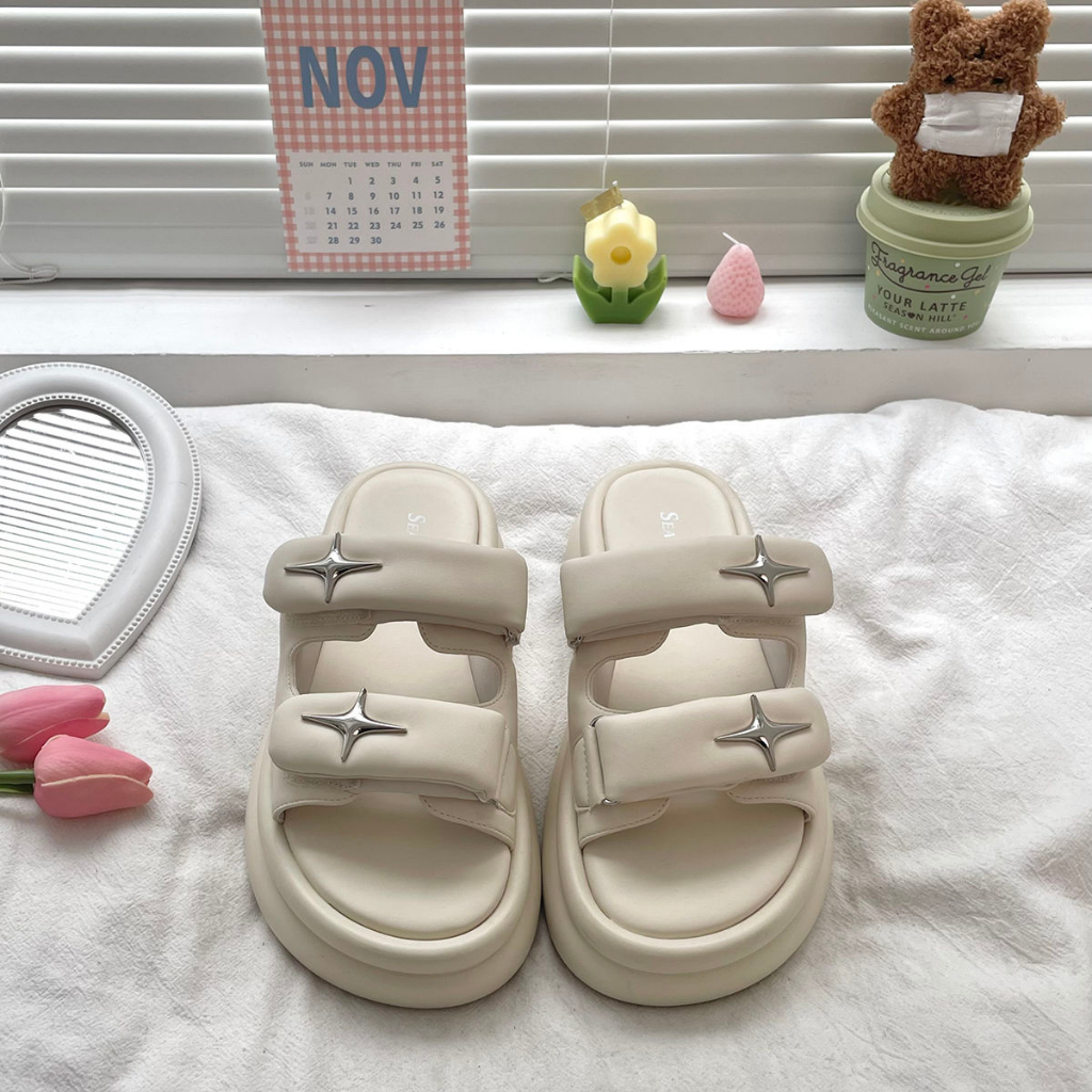 NOVA  dép sandal nữ dép bánh mì nữ dép bánh mì Chống Trượt 2023 NEW B98G1Q6 36Z230908