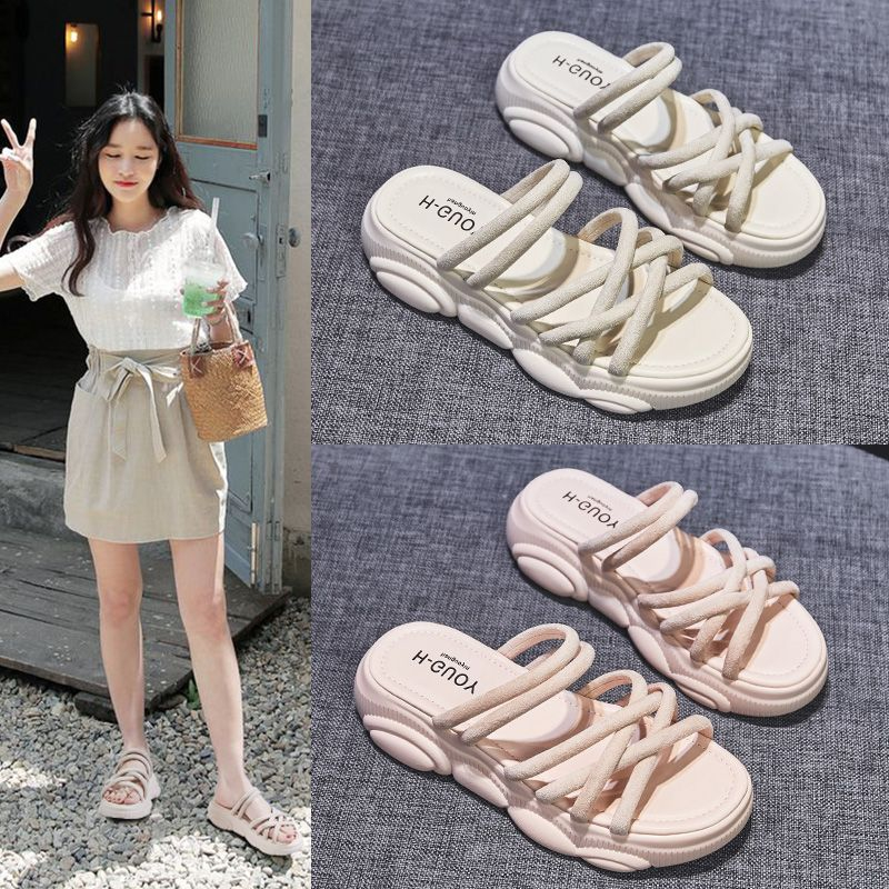 NOVA  dép sandal nữ dép bánh mì nữ dép bánh mì Chống Trượt 2023 NEW B98G1UN 36Z230904
