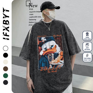 Áo thun unisex IFXBYT Y0442 100% cotton phong cách đường phố ulzzang cổ điển