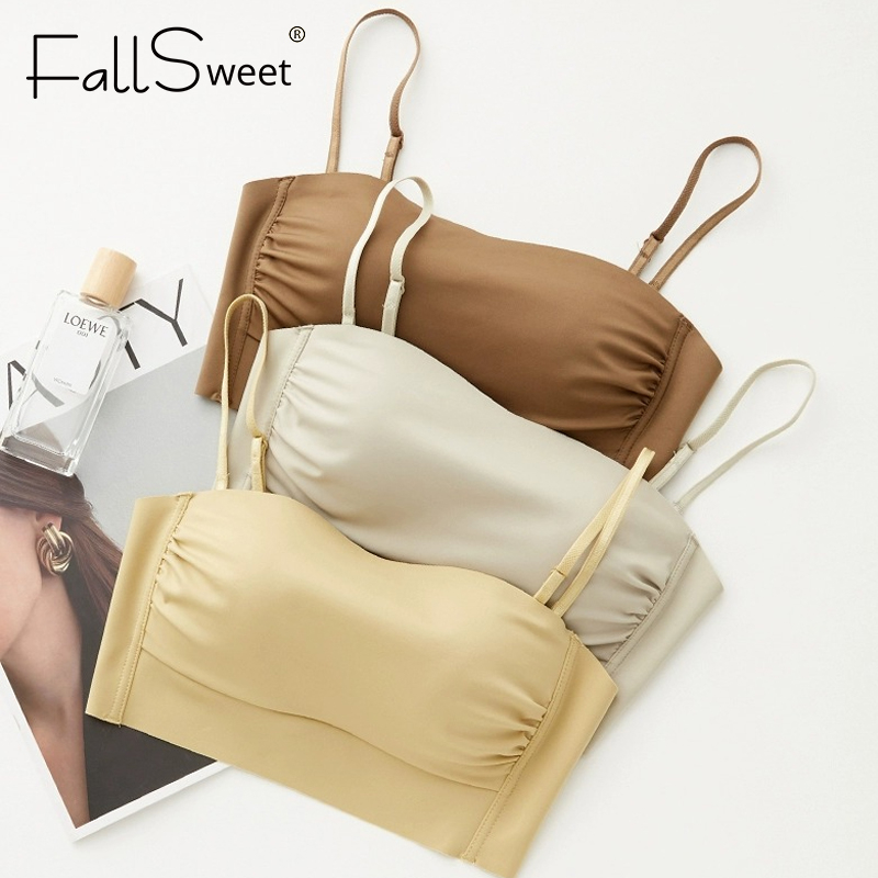 FallSweet 32-38 Áo Ngực Không Gọng Không Đường May Có Mút Nâng Ngực