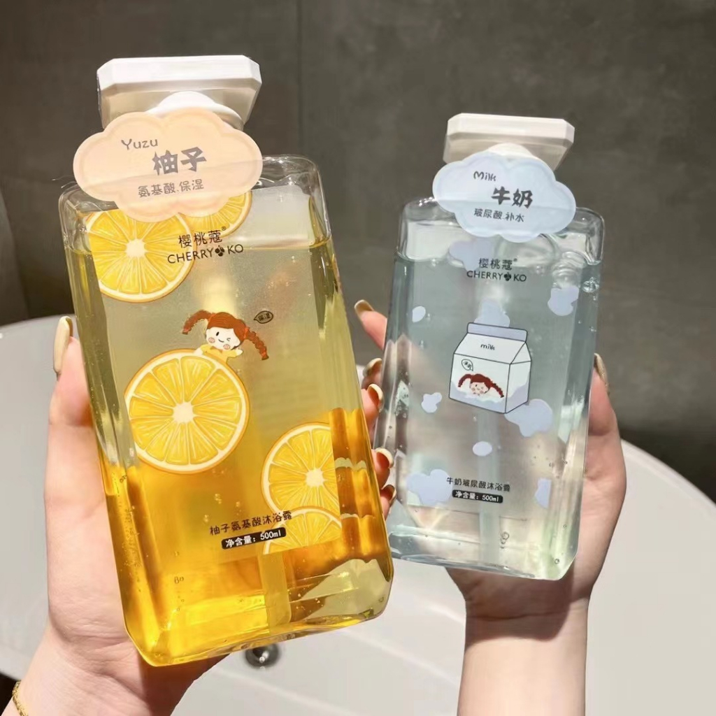 Niacinamide Sữa Tắm Toàn Thân Làm Trắng Da Hương Bưởi / Đào Dưỡng Ẩm Lâu Trôi 500ml