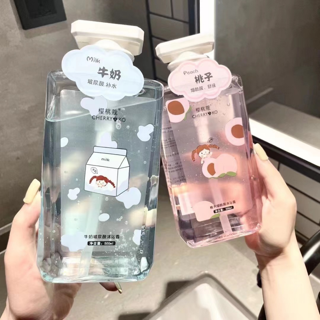 Niacinamide Sữa Tắm Toàn Thân Làm Trắng Da Hương Bưởi / Đào Dưỡng Ẩm Lâu Trôi 500ml