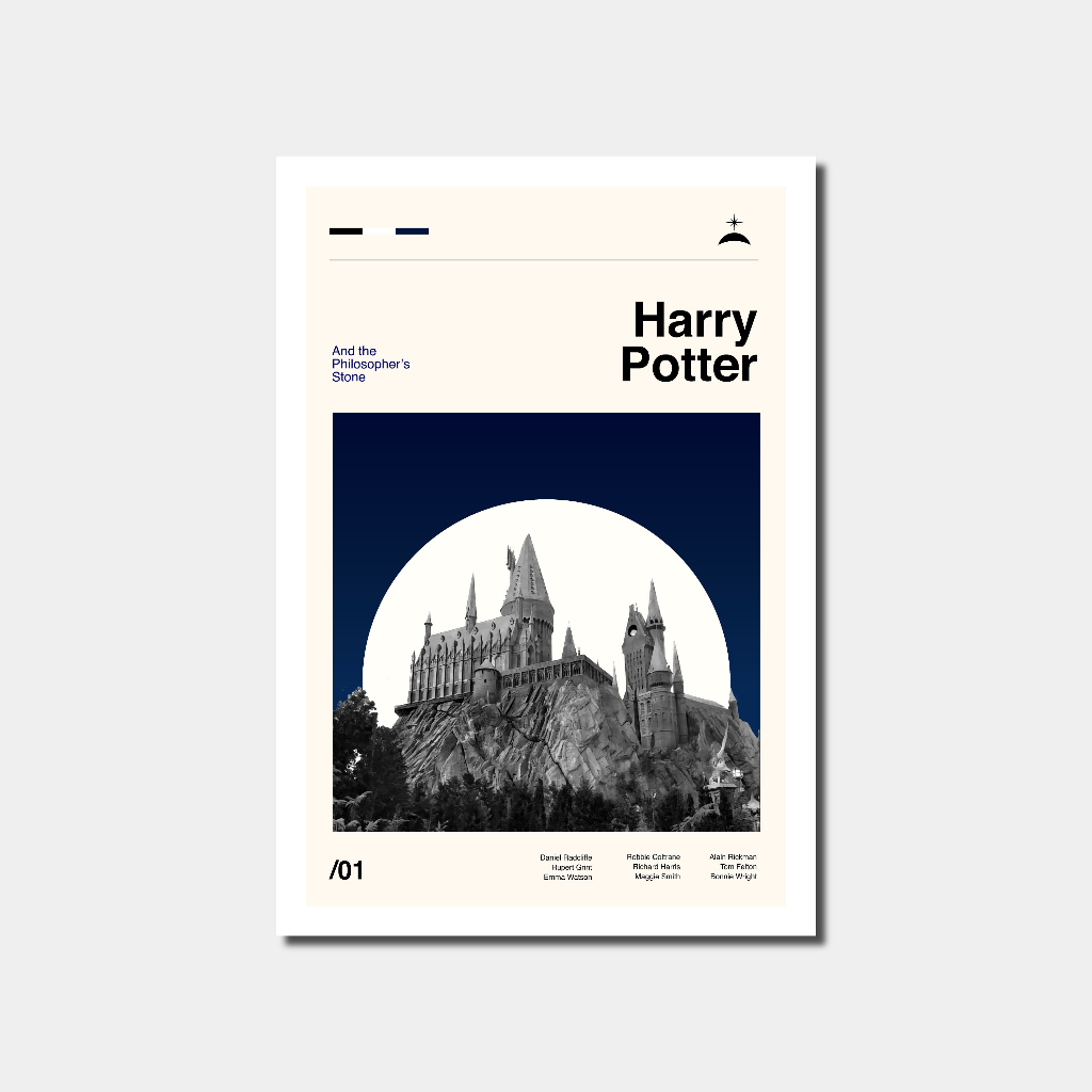 Tranh Vải Bạt Treo Tường In Hình Nhân Vật Phim Harry Potter Trang Trí Nhà Cửa