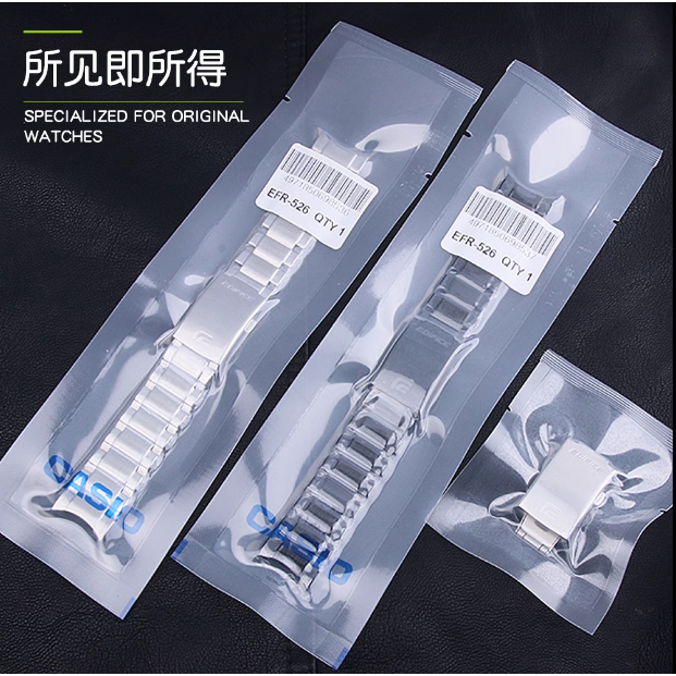 CASI Dây đeo đồng hồ 22mm Cho Đồng Hồ Nam EFR-525 / 526 / 531 / 532 / 533 / 534 / 535