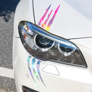 Đề Can 40cmX12cm Hình Vuốt Quái Vật Dán Đèn Pha Xe Hơi Chống Trầy Xước