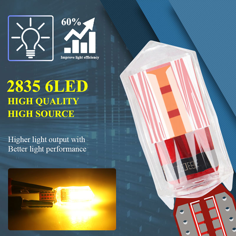 1 Bóng Đèn LED Tín Hiệu Xi Nhan T10 W5W Cho Xe Hơi