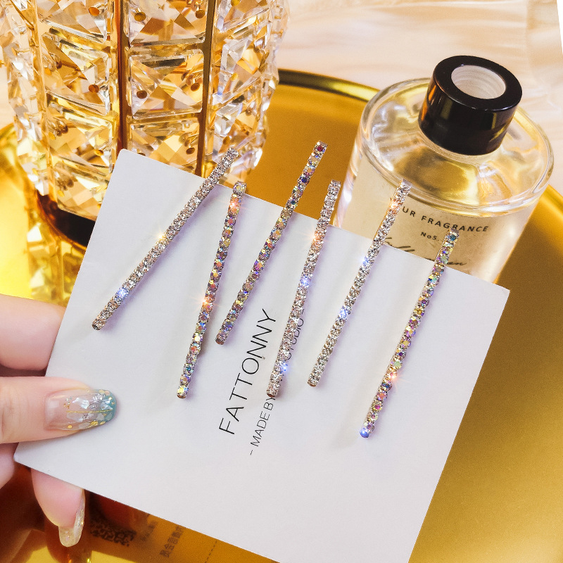 Kẹp Tóc Một Bên Đính Đá Lấp Lánh Phong Cách Nhật Bản Dễ Thương Cho Nữ